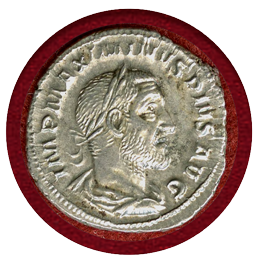 【SOLD】古代ローマ AD235-238 デナリウス 銀貨 マクシミヌス1世