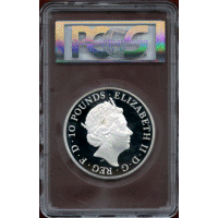イギリス 2016年 10ポンド(5oz) 銀貨 ブリタニア PCGS PR69DCAM