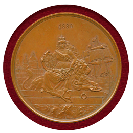 イギリス 1889年 銅メダル ヴィクトリア女王生誕70周年記念