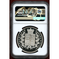 イギリス (1879) ファンタジー クラウン 銀貨 ヴィクトリア NGC PF68UC