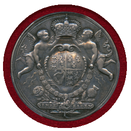 【SOLD】イギリス ND(1707年) 銀メダル アン女王 PCGS AU58
