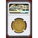 イギリス 1739年 2ギニー 金貨 ジョージ2世 ヤングヘッド NGC AU55