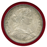 ドイツ フランクフルト 1866年 2ターラー 銀貨 女神フランコニア像 PCGS MS63