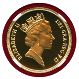 イギリス 1985年 1/2ソブリン 金貨 エリザベス2世 NGC PF69UC