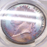 イギリス 1821年 クラウン 銀貨 ジョージ4世 SECUNDO PCGS UNC Detail