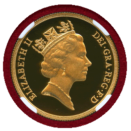 【SOLD】イギリス 1988年 2ポンド 金貨 エリザベス2世 NGC PF70UC