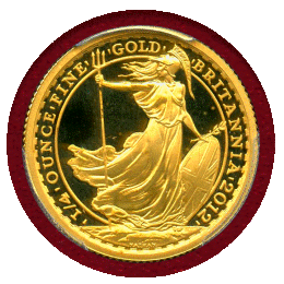 【SOLD】イギリス 2012年 25ポンド 金貨 ブリタニア PCGS PR70DCAM FS