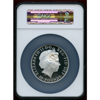 イギリス 2013年 10ポンド(5oz) 銀貨 ブリタニア NGC PF70UC FR