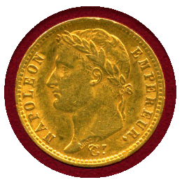 フランス 1810A 20フラン 金貨 ナポレオン1世