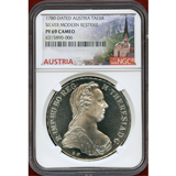 【SOLD】オーストリア (1780) ターラー銀貨 マリアテレジア リストライク PF69CAM