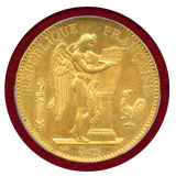 フランス 1881A 100フラン金貨 エンジェル立像 PCGS MS63
