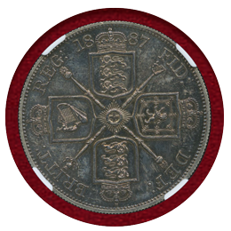 イギリス 1887 4シリング銀貨 ヴィクトリア ジュビリー NGC PF62