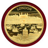 【SOLD】イギリス 2022年 ￡100(1オンス) 金貨 ロンドン景観  PCGS PF70DC
