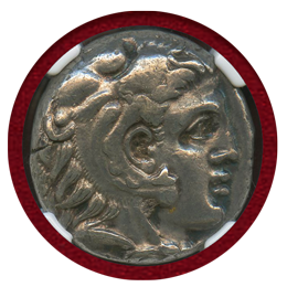 古代ギリシャ カルタゴ領シチリア 300-289BC 4ドラクマ銀貨 ヘラクレス XF