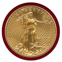 アメリカ 2008年 50ドル 金貨 イーグル NGC MS70