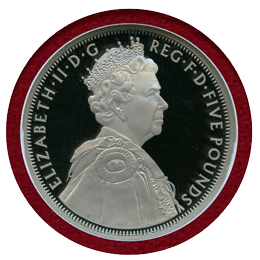 イギリス 2012年 ￡5 プラチナ貨 ピエフォー エリザベス2世即位60年記念 PF70UC
