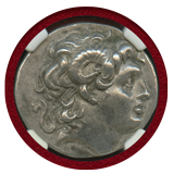 【SOLD】トラキア 305-281BC 4ドラクマ 銀貨 アレキサンダー大王 アモンの角 AU★