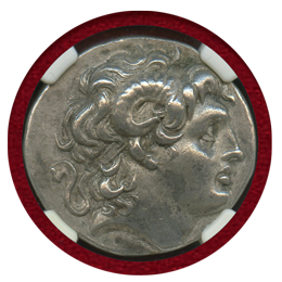 【SOLD】トラキア 305-281BC 4ドラクマ 銀貨 アレキサンダー大王 アモンの角 AU★