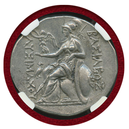 【SOLD】トラキア 305-281BC 4ドラクマ 銀貨 アレキサンダー大王 アモンの角 AU★