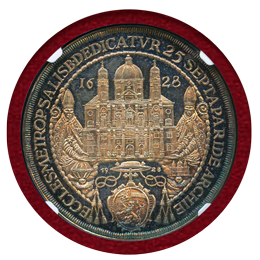 【SOLD】ザルツブルク 1628(1928)年 1/2ターラー銀貨 リストライク NGC MS65