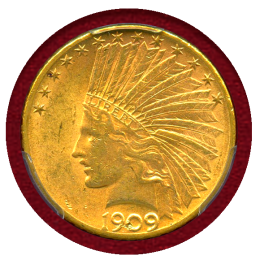 アメリカ 1909S $10 金貨 インディアンヘッド PCGS MS62