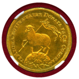 ドイツ ニュルンベルク (1700)GFN 2 ラムダカット 金貨 神の子羊 リストライク MS64