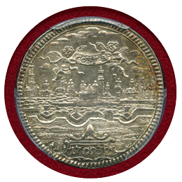 【SOLD】ドイツ アウグスブルク 1730年 ダカットパターン銀貨 都市景観 PCGS SP63