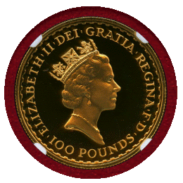 イギリス 1987年 100ポンド 金貨 ブリタニア NGC PF69UC