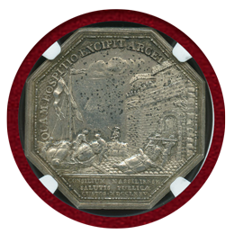 【SOLD】フランス 1775年 銀打ちジェトン マルセイユ公衆衛生評議会 NGC MS61