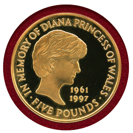 【SOLD】イギリス 1999年 5ポンド 金貨 ダイアナ プルーフ