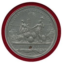 イギリス 1783年 WMメダル ヴェルサイユ条約締結記念 MS62