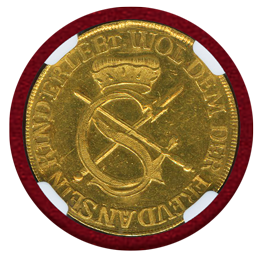 ドイツ ザクセン 1616 IHS ゾフィーダカット金貨 リストライク NGC UNC DETAIL