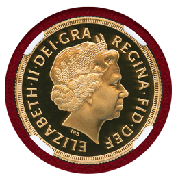 イギリス 1998年 2ポンド 金貨 エリザベス2世 NGC PF70UC