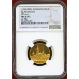 ドイツ ND(1890年頃～1897年頃) 金メダル ウルム大聖堂 NGC MS62PL