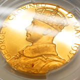 イギリス 1937年 コロネーション金メダル ジョージ6世 戴冠式記念 SP64+