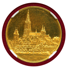 ドイツ ND(1890年頃～1897年頃) 金メダル ウルム大聖堂 NGC MS62PL