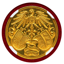 ドイツ ND(1890年頃～1897年頃) 金メダル ウルム大聖堂 NGC MS62PL