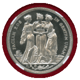 イギリス (1879) ファンタジー クラウン 銀貨 スリーグレイセス NGC PF65UC