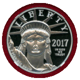 【SOLD】アメリカ 2017W $100 プラチナ貨 自由の女神 PF70UC Moyサイン