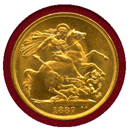 イギリス 1887年 2ポンド 金貨 ヴィクトリア ジュビリーヘッド