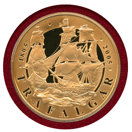 イギリス 2005年 5ポンド 金貨 トラファルガー海戦200周年記念