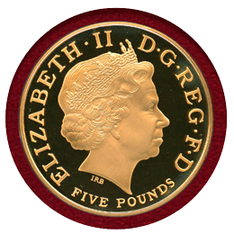 イギリス 2005年 5ポンド 金貨 トラファルガー海戦200周年記念
