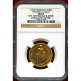 【SOLD】モロッコ 1954年 500ディルハム 金貨 ロスチャイルド&サン NGC MS64