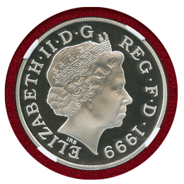 【SOLD】イギリス 1999年 5ポンド 銀貨 ダイアナ NGC PF69UC