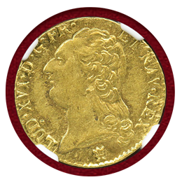 【SOLD】フランス 1786I ルイドール 金貨 ルイ16世 NGC MS61