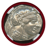 【SOLD】古代ギリシャ アッティカ アテネ 440-404BC 4ドラクマ銀貨 NGC MS★