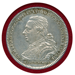 ドイツ フュルステンベルク 1790年 ターラー 銀貨 鉱山風景 PCGS MS61