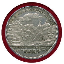 ドイツ フュルステンベルク 1790年 ターラー 銀貨 鉱山風景 PCGS MS61