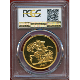イギリス 1937年 5ポンド プルーフ 金貨 ジョージ6世 PCGS PR64CAM