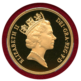 イギリス 1994年 5ポンド 金貨 エリザベス2世 PCGS PR69DCAM